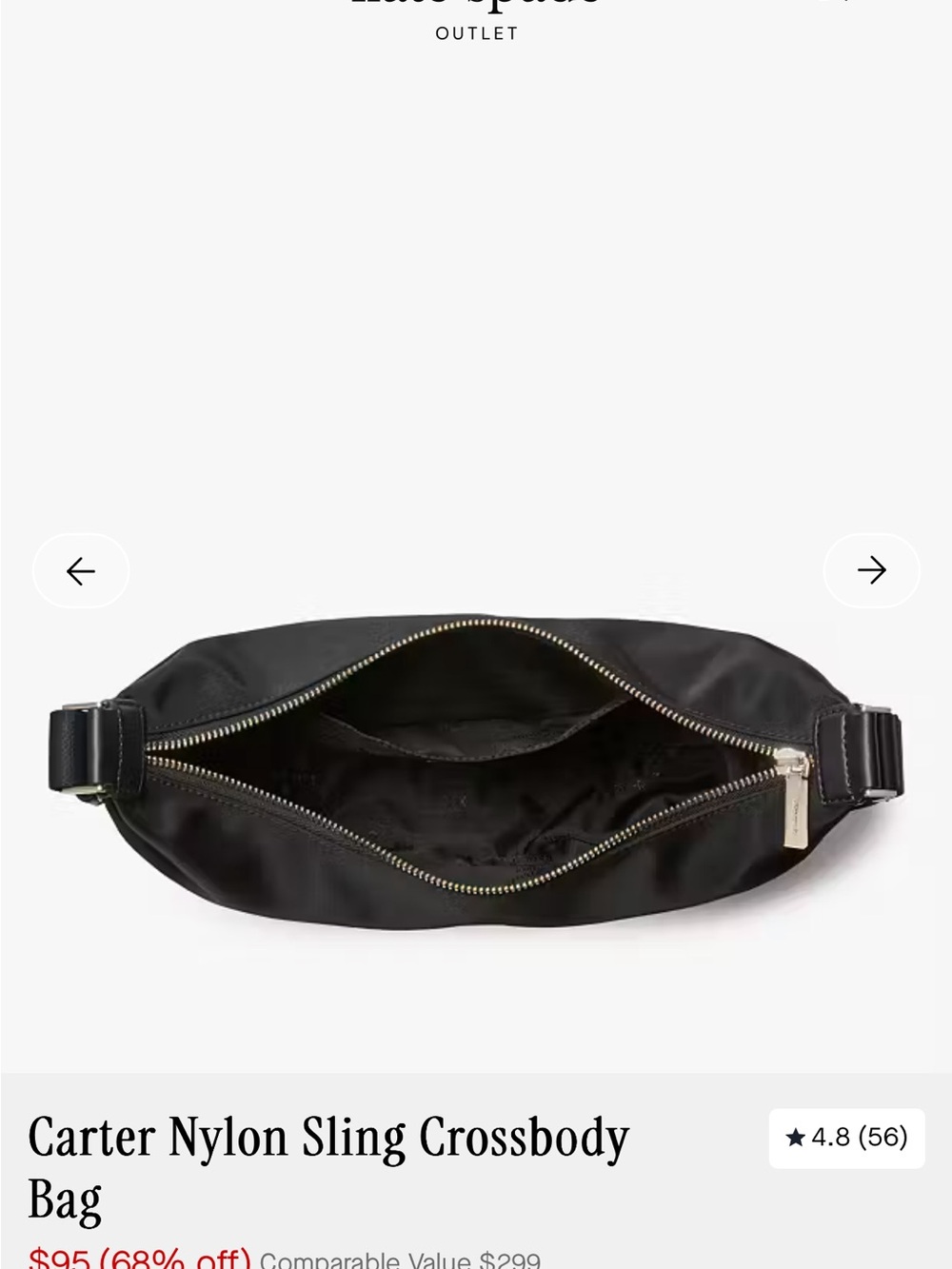 kate spade Carter Nylon Sling Crossbody Bag - Picture 4 of 10